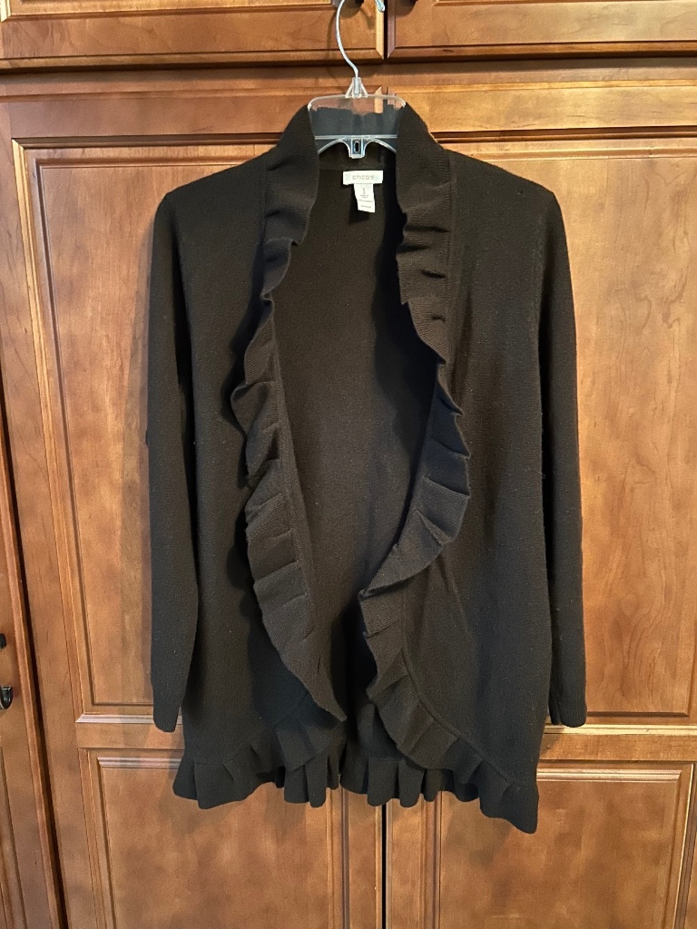 Chico’s Brown 100% Cashmere Sweater Size 1 (8-10)